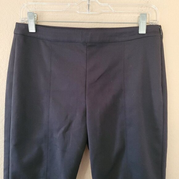 St. John Collection Ankle Zip Black Slim High Rise Pants Size 6 Preppy Office - Picture 3 of 9